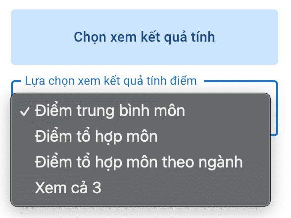 Hướng dẫn sử dụng công cụ tính điểm