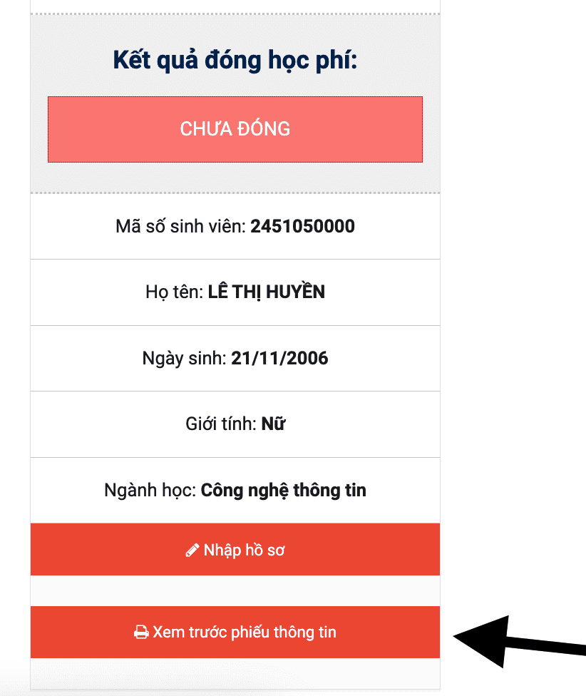Hướng dẫn đăng ký nhập học trực tuyến