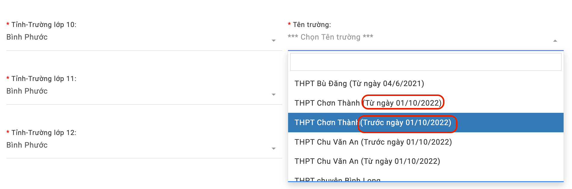 Hướng dẫn xét tuyển học bạ thpt