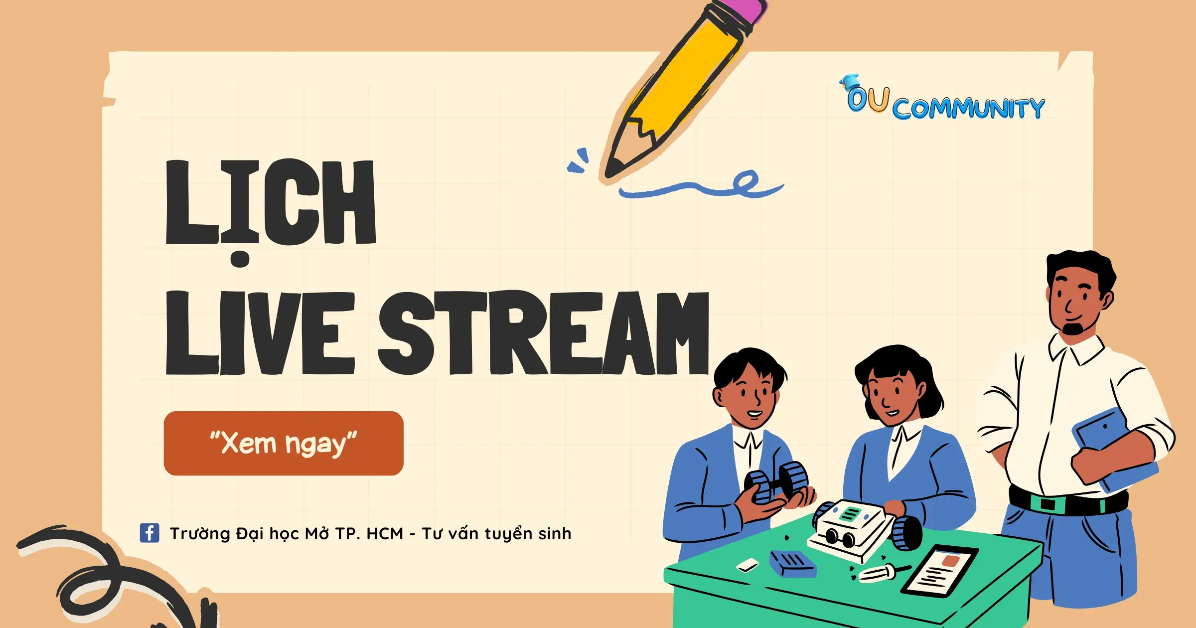 Lịch Live Stream tư vấn tuyển sinh